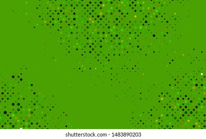 Light Green vector background with bubbles. Modern abstract illustration with colorful water drops. Design for posters, banners.