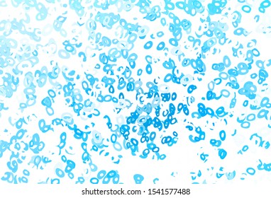 Light Green vector background with bubbles. Illustration with set of shining colorful abstract circles. Pattern of water, rain drops.