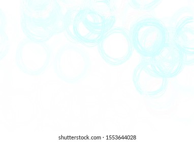 Light Green vector background with bubbles. Modern abstract illustration with colorful water drops. Pattern for beautiful websites.