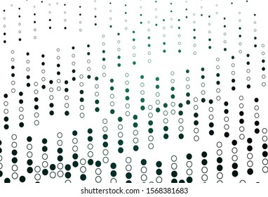 Light Green vector background with bubbles. Illustration with set of shining colorful abstract circles. Completely new template for your brand book.