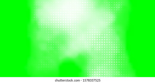 Light Green vector background with bubbles. Illustration with set of shining colorful abstract spheres. New template for a brand book.