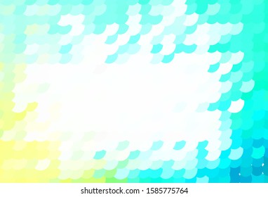 Light Green vector background with bubbles. Glitter abstract illustration with blurred drops of rain. Design for your business advert.