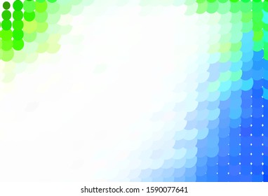 Light Green vector background with bubbles. Blurred decorative design in abstract style with bubbles. Pattern for textures of wallpapers.