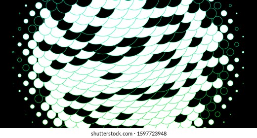 Light Green vector background with bubbles. Modern abstract illustration with colorful circle shapes. Pattern for wallpapers, curtains.