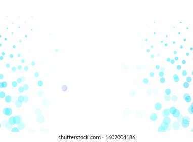 Light Green vector background with bubbles. Glitter abstract illustration with blurred drops of rain. Pattern for ads, leaflets.