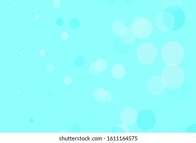 Light Green vector background with bubbles. Illustration with set of shining colorful abstract circles. Pattern for beautiful websites.