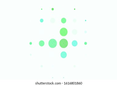 Light Green vector background with bubbles. Blurred decorative design in abstract style with bubbles. Design for your business advert.