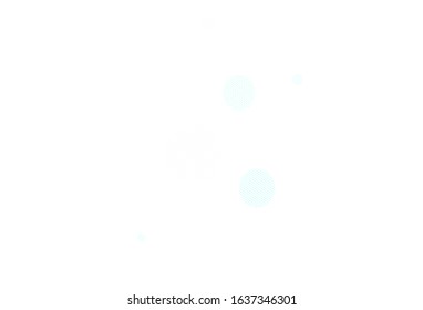Light Green vector background with bubbles. Blurred bubbles on abstract background with colorful gradient. New template for your brand book.