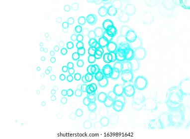 Light Green vector background with bubbles. Illustration with set of shining colorful abstract circles. Design for your business advert.