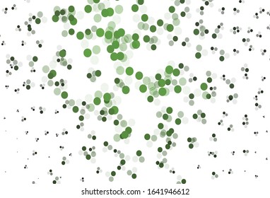 Light Green vector background with bubbles. Blurred decorative design in abstract style with bubbles. Pattern for textures of wallpapers.