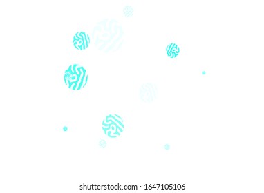 Light Green vector background with bubbles. Illustration with set of shining colorful abstract circles. Pattern for textures of wallpapers.