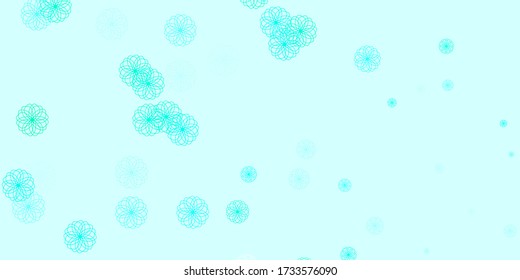 Light Green vector background with bubbles. Abstract decorative design in gradient style with bubbles. Pattern for business ads.