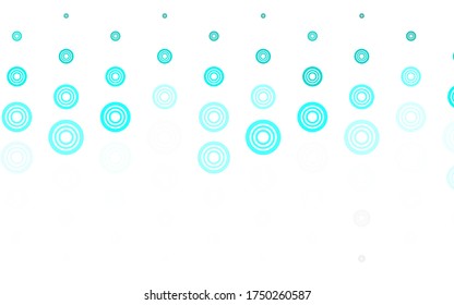 Light Green vector background with bubbles. Blurred decorative design in abstract style with bubbles. Design for poster, banner of websites.