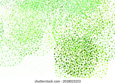 Light Green vector background with bubbles. Abstract illustration with colored bubbles in nature style. Pattern for ads, leaflets.