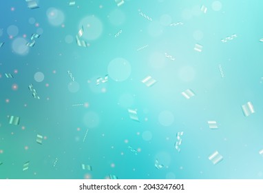Light Green vector background with bubbles. Blurred decorative design in abstract style with bubbles. Base for booklets, leaflets
