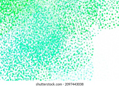 Light Green vector background with bubbles. Modern abstract illustration with colorful water drops. Pattern for futuristic ad, booklets.