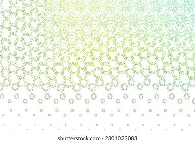 Light green vector background with bubbles. Modern abstract illustration with colorful water drops. Pattern for ads, leaflets.