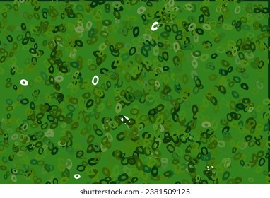 Light Green vector background with bubbles. Illustration with set of shining colorful abstract circles. Design for business adverts.