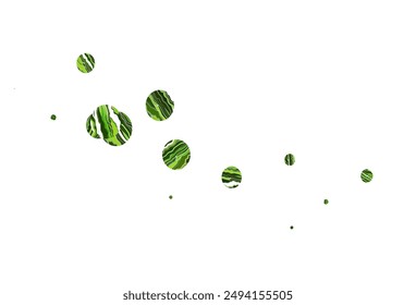 Light green vector background with bubbles. Abstract illustration with colored bubbles in nature style. Template for your brand book.