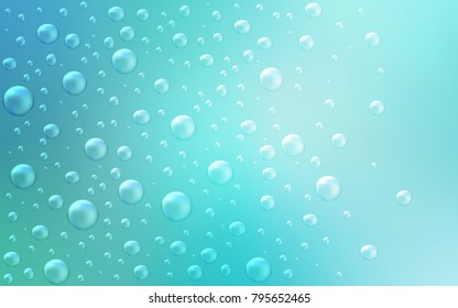 Light Green vector background with bubbles. Illustration with set of shining colorful abstract circles. The pattern can be used for ads, leaflets of liquid.