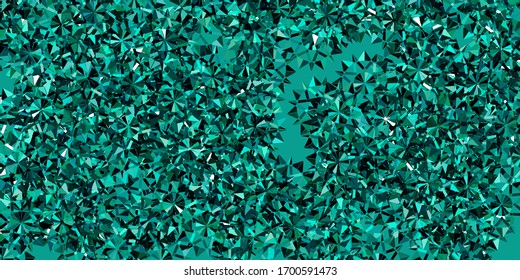 Light Green vector background with christmas snowflakes. Simple abstract illustration with ice, snow, snowflakes. New year leaflet pattern.