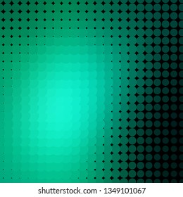 Light Green vector background with circles. Illustration with set of shining colorful abstract spheres. Pattern for business ads.