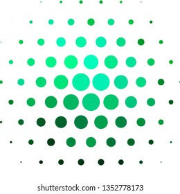 Light Green vector background with circles. Abstract decorative design in gradient style with bubbles. Design for posters, banners.