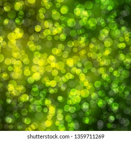 Light Green vector background with circles. Abstract illustration with colorful spots in nature style. Pattern for booklets, leaflets.