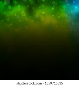 Light Green vector background with circles. Modern abstract illustration with colorful circle shapes. Pattern for websites, landing pages.