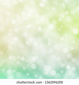 Light Green vector background with circles. Abstract illustration with colorful spots in nature style. New template for your brand book.