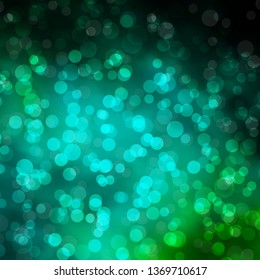 Light Green vector background with circles. Modern abstract illustration with colorful circle shapes. Pattern for business ads.
