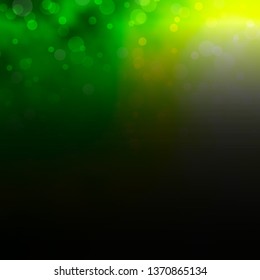 Light Green vector background with circles. Illustration with set of shining colorful abstract spheres. Pattern for websites, landing pages.