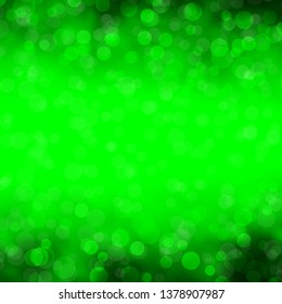 Light Green vector background with circles. Colorful illustration with gradient dots in nature style. Pattern for booklets, leaflets.