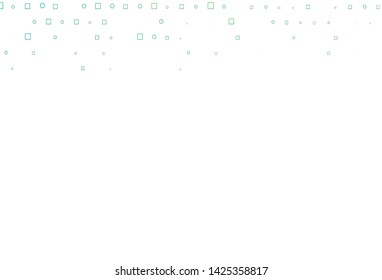 Light Green vector background with circles, rectangles. Colorful gradient with circles, rectangles on abstract backdrop. Pattern for ads, leaflets.