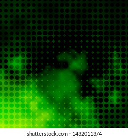 Light Green vector background with circles. Illustration with set of shining colorful abstract spheres. Pattern for websites, landing pages.