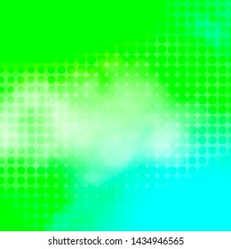Light Green vector background with circles. Abstract colorful disks on simple gradient background. Design for posters, banners.