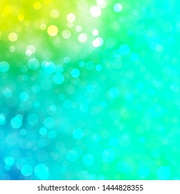 Light Green vector background with circles. Illustration with set of shining colorful abstract spheres. Pattern for wallpapers, curtains.