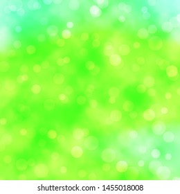 Light Green vector background with circles. Abstract colorful disks on simple gradient background. Pattern for booklets, leaflets.