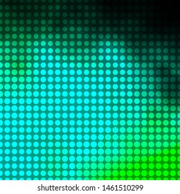 Light Green vector background with circles. Colorful illustration with gradient dots in nature style. Pattern for booklets, leaflets.