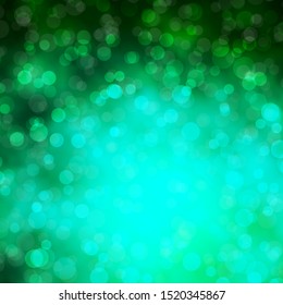 Light Green vector background with circles. Abstract illustration with colorful spots in nature style. Pattern for wallpapers, curtains.