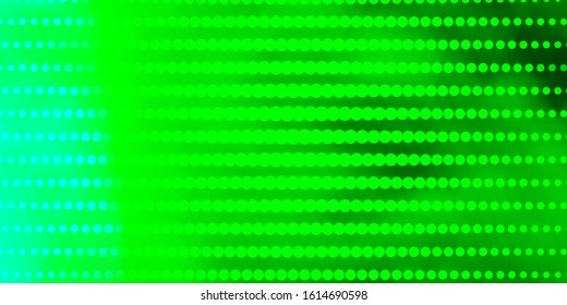 Light Green vector background with circles. Illustration with set of shining colorful abstract spheres. Pattern for business ads.