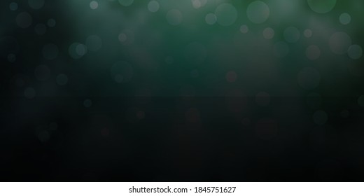 Light Green vector background with circles. Glitter abstract illustration with colorful drops. Design for your commercials.