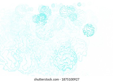 Light Green vector background with circles, curves. Beautiful colorful illustration with circles, lines. Pattern for beautiful websites.