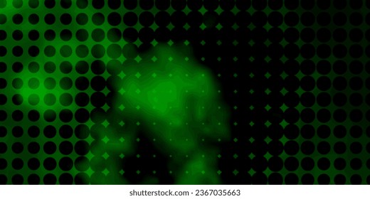 Light Green vector background with circles. Abstract colorful disks on simple gradient background. Design for your commercials.