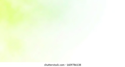 Light Green vector background with clouds. Illustration in abstract style with gradient clouds. Colorful pattern for appdesign.