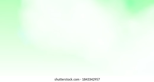 Light Green vector background with clouds. Gradient illustration with colorful sky, clouds. Beautiful layout for uidesign.