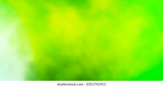 Light Green vector background with clouds. Gradient illustration with colorful sky, clouds. Template for websites.