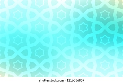 Light Green vector background with colored stars. Shining colored illustration with stars. Pattern for wrapping gifts.