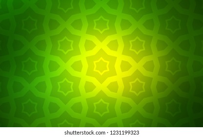 Light Green vector background with colored stars. Decorative illustration with stars on abstract template. Pattern for websites, landing pages.