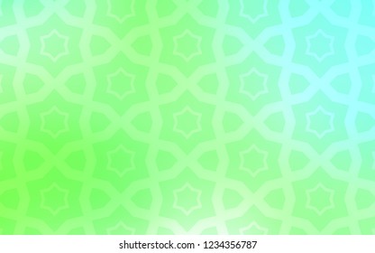 Light Green vector background with colored stars. Blurred decorative design in simple style with stars. Template for sell phone backgrounds.
